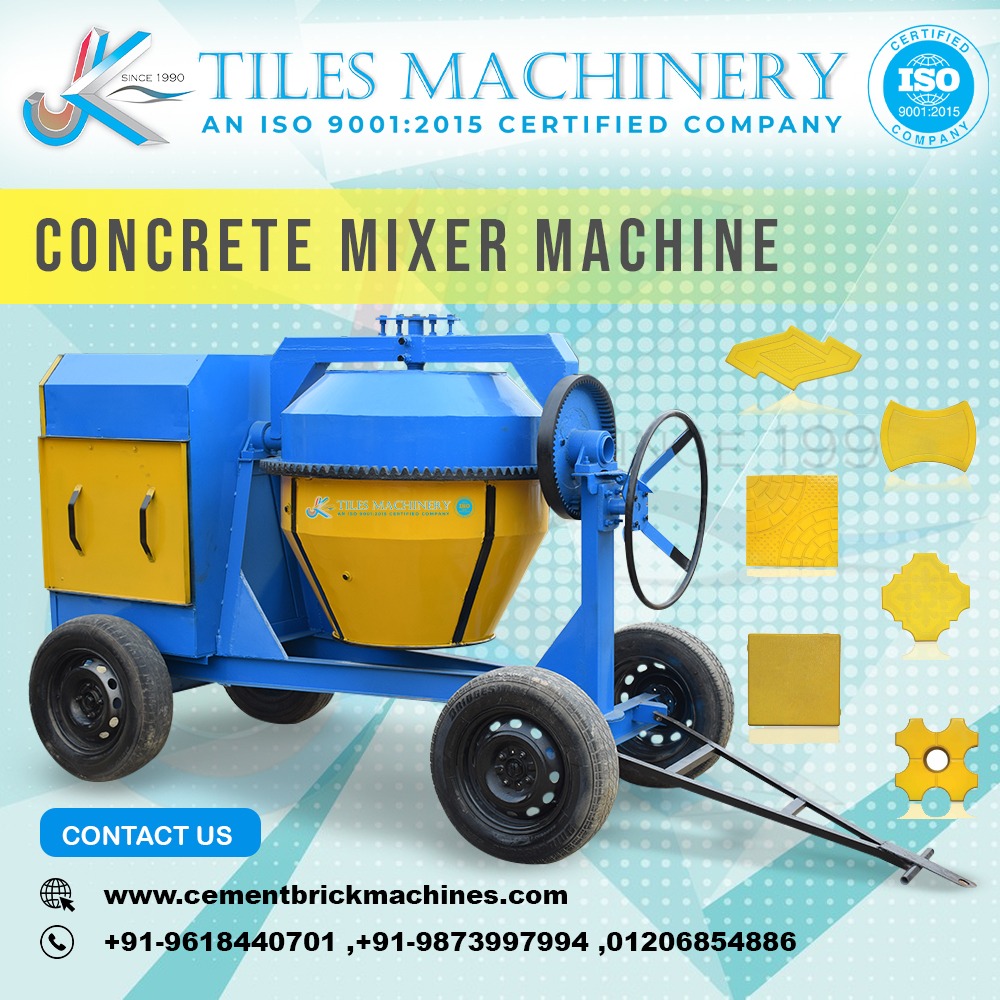 Semi Automatic Concrete Tile Making Machine
